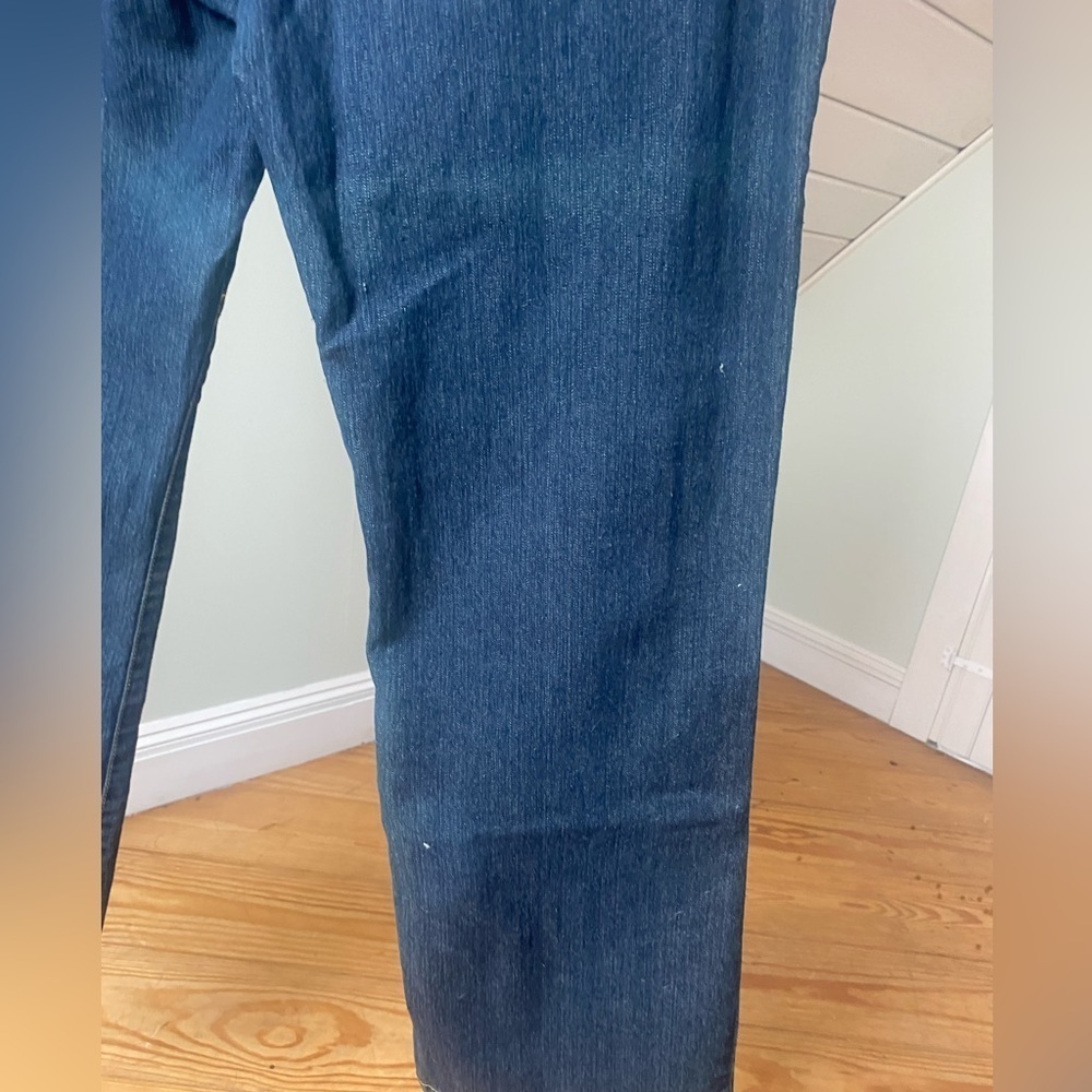 Bill Blass Vintage Stretch Bootcut Jeans Embellished Riveted Pockets Blue 14P - Picture 9 of 11